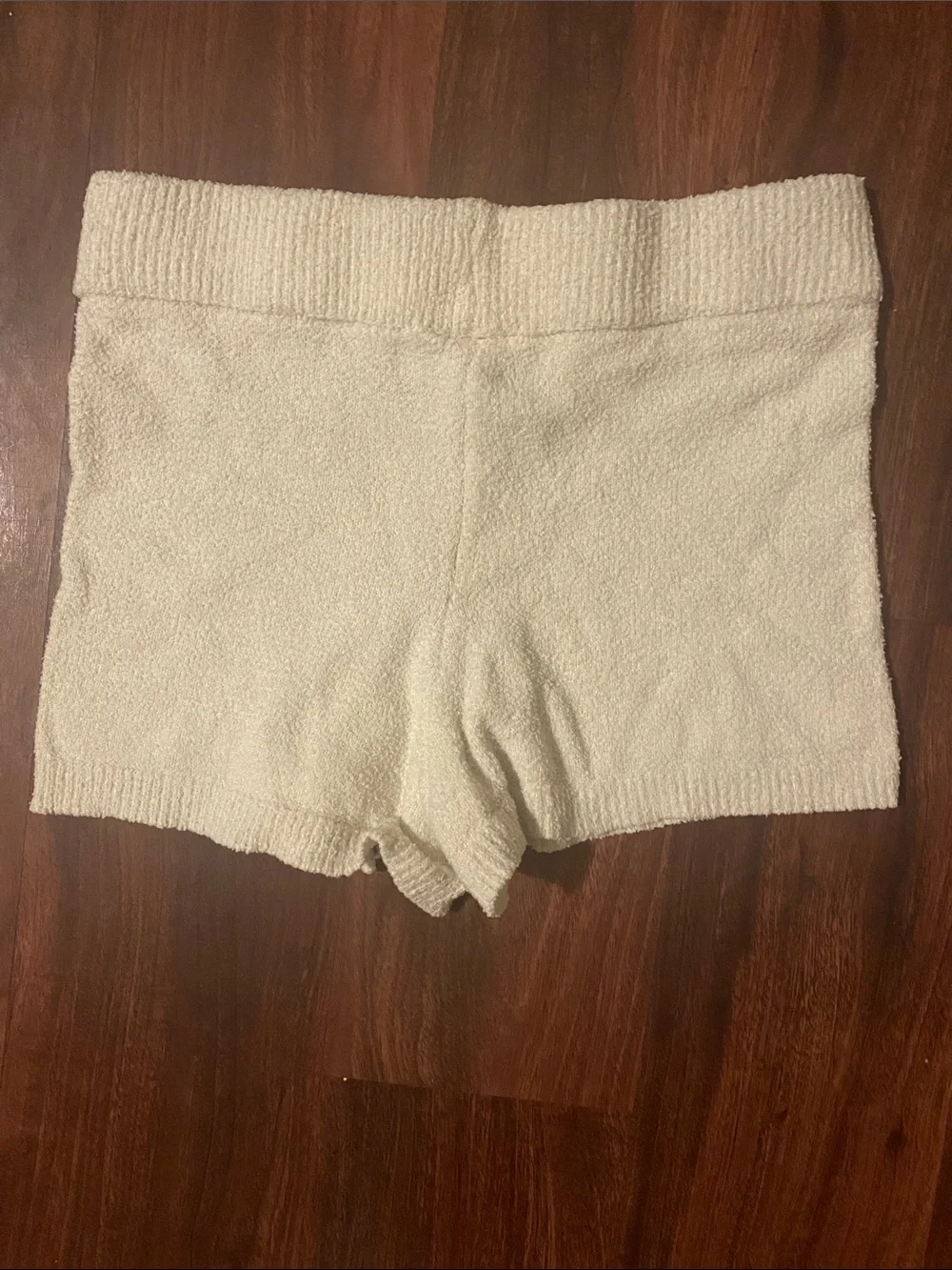 Rue21 Cream Terry Bike Shorts